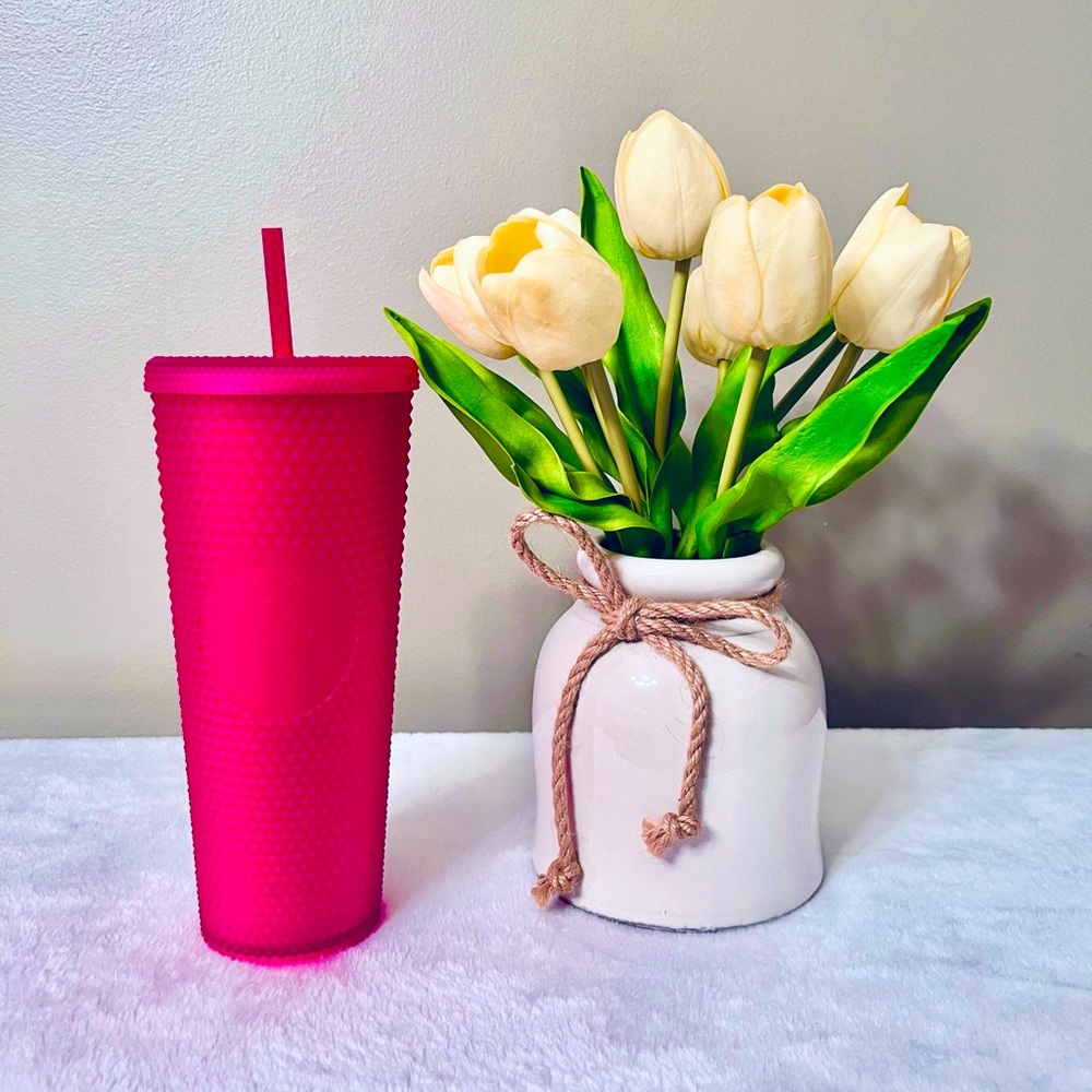 NEW!  Starbucks ruby bling studded venti tumbler